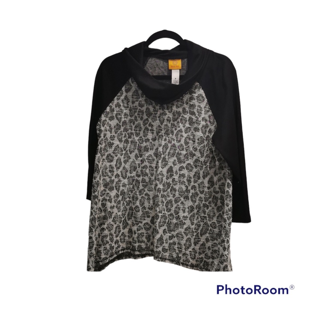 💚 Ruby Rd. Animal Print Top, Size M